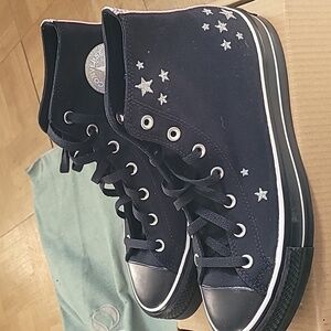 Custom made Converse Chuck Taylors lilac stars sz 9 men's 11 womens